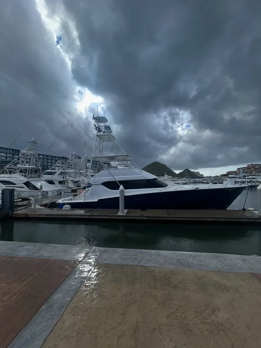 Full side profile at Cabo marina